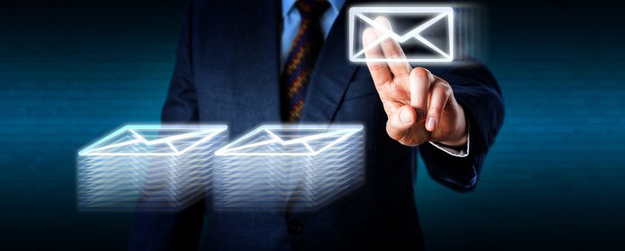 Doing Overtime Stacking Many Emails In Cyberspace
